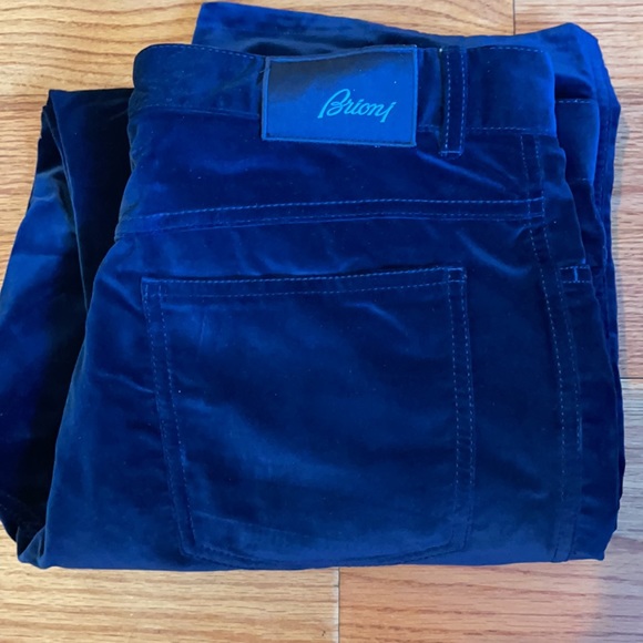 Brioni I blue velvet gorgeous pants